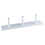 Support métallique 3 logements, hauteur 15 cm, blanc