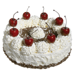 Cherry cream cake food replica 20 cm Ø - 0