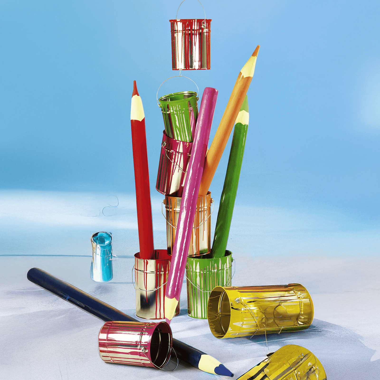 Deko Buntstift 120 cm, grün - 3