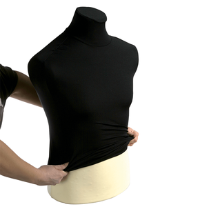 Replacement cover for male tailor bust, black