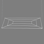 Treillis de plafond, rectangle blanc 120 x 80 cm - 0