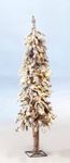 Snowy Artificial Alpine Fir Tree with LED 90 cm - 1