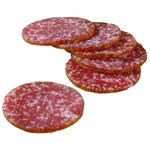 Salami Aufschnitt Lebensmittel-Attrappe, 3 Stück - 0