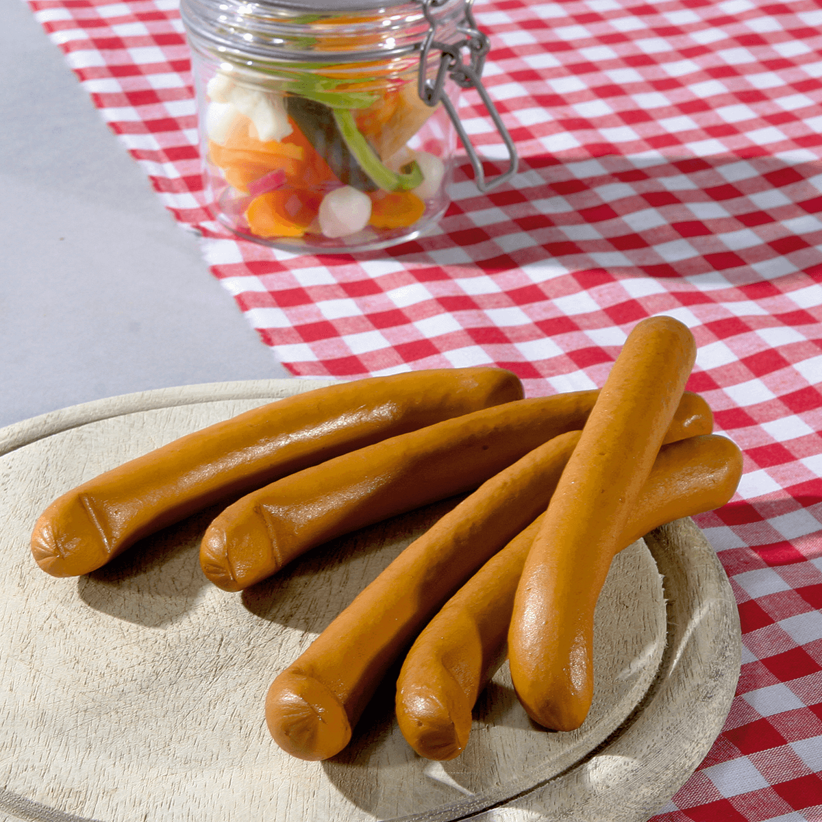 Wiener sausages food replica 15 cm  - 4 Wiener sausages food replica 15 cm  - 4