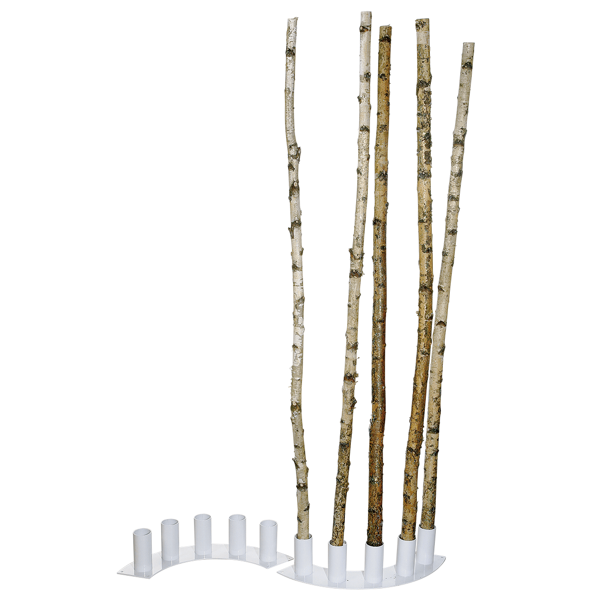 Decorative birch trunks 170 cm, 5 pcs - 2 Decorative birch trunks 170 cm, 5 pcs - 2