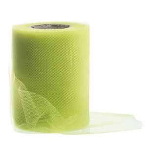 Tulle ribbon width 100 mm, light green