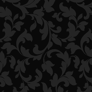 Papier cadeau noir durable avec motif de rinceaux brillants - rouleau de papier cadeau de 50 m