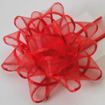 Ready-to-use ribbons, Ø 5 cm, red - 0