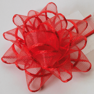 Ready-to-use ribbons, Ø 5 cm, red