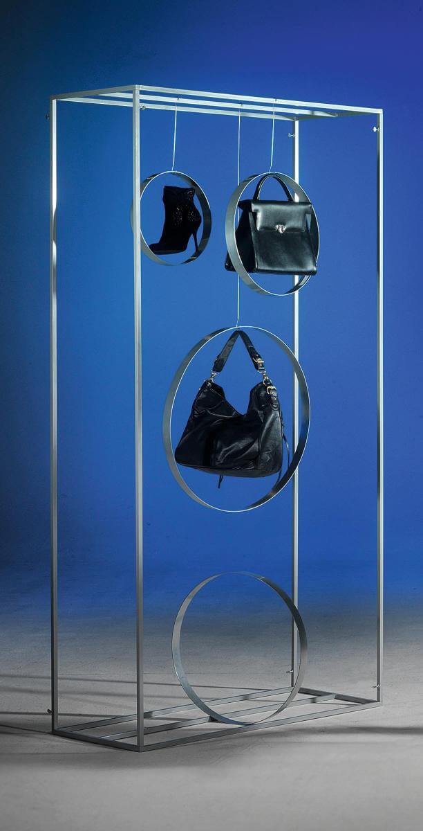 Marco decorativo de metal plateado de 200 cm de altura - 1 Marco decorativo de metal plateado de 200 cm de altura - 1