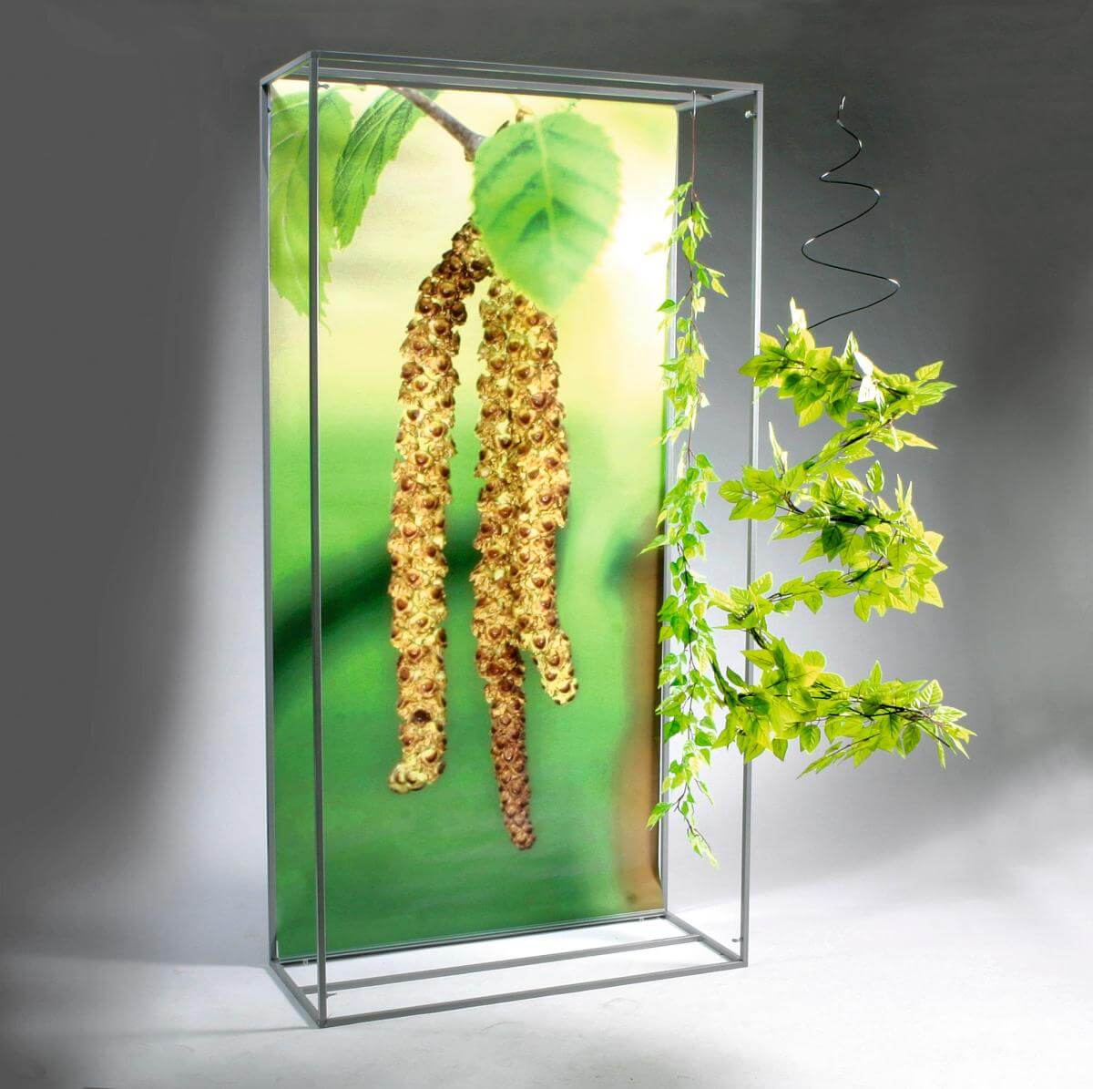 Marco decorativo de metal plateado de 200 cm de altura - 3 Marco decorativo de metal plateado de 200 cm de altura - 3