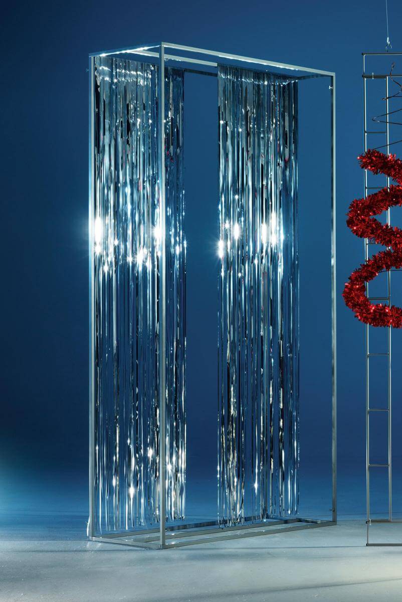 Marco decorativo de metal plateado de 200 cm de altura - 6 Marco decorativo de metal plateado de 200 cm de altura - 6