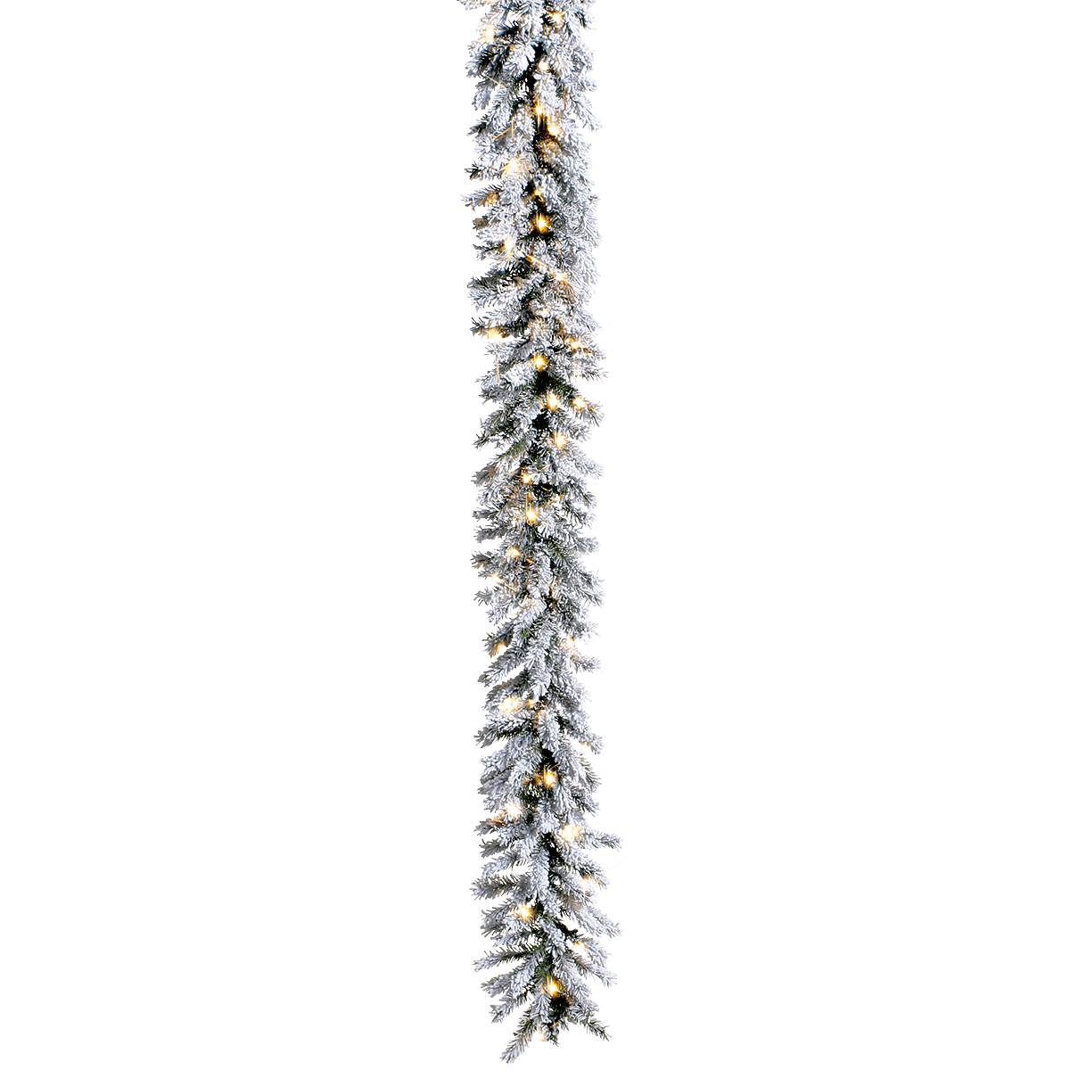 flocked fir garland with LED IP 20, 270 cm - 4 flocked fir garland with LED IP 20, 270 cm - 4