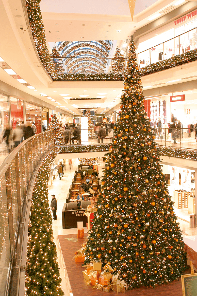 Arbre géant avec LED, pour l'intérieur, haut. 440 cm - 1