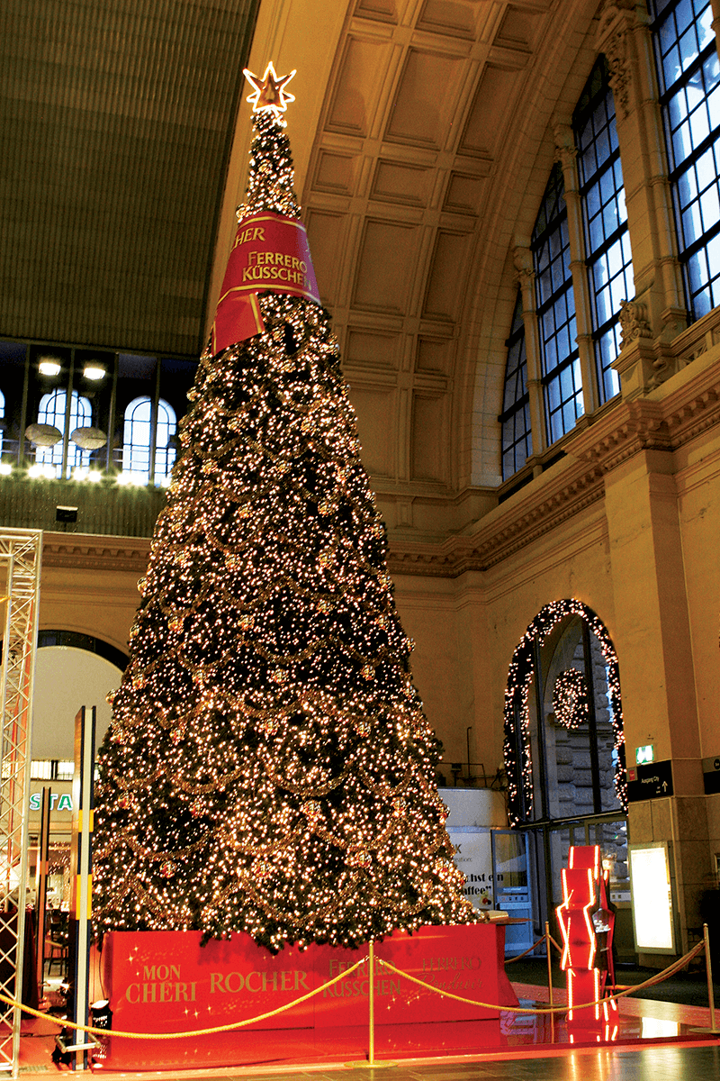 Arbre géant avec LED, pour l'intérieur, haut. 440 cm - 2