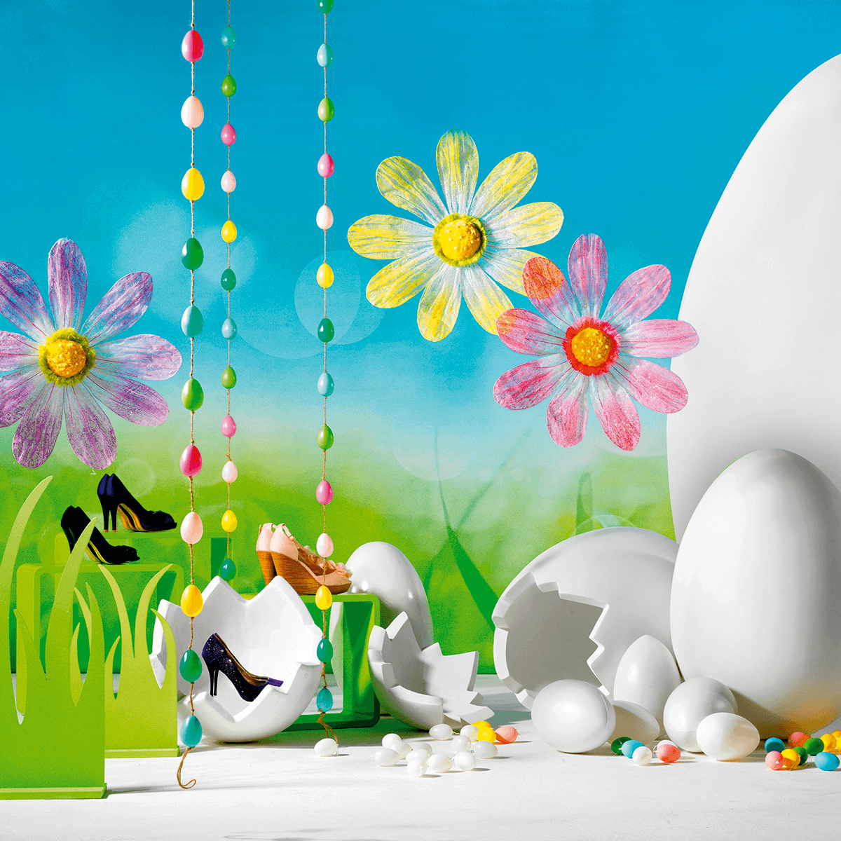 Decorative Easter egg, length 70 cm - 4