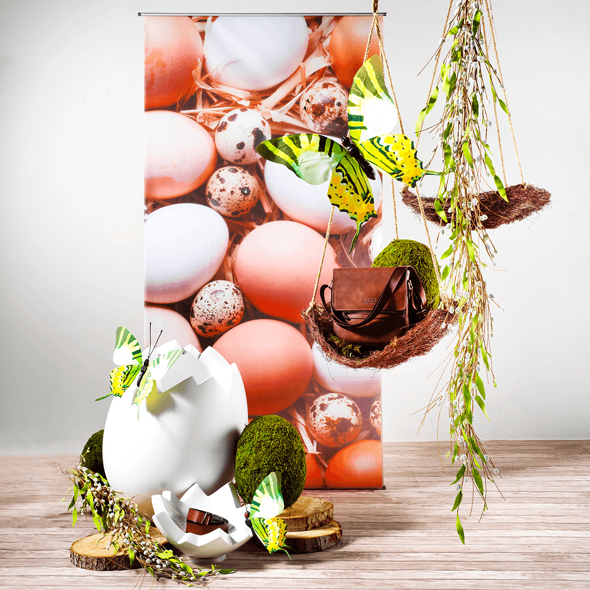 Decorative Easter egg, length 70 cm - 8