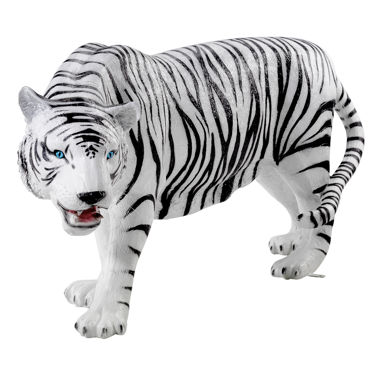 Tiger 170 cm lang, schwarz-weiß - 1 Tiger 170 cm lang, schwarz-weiß - 1