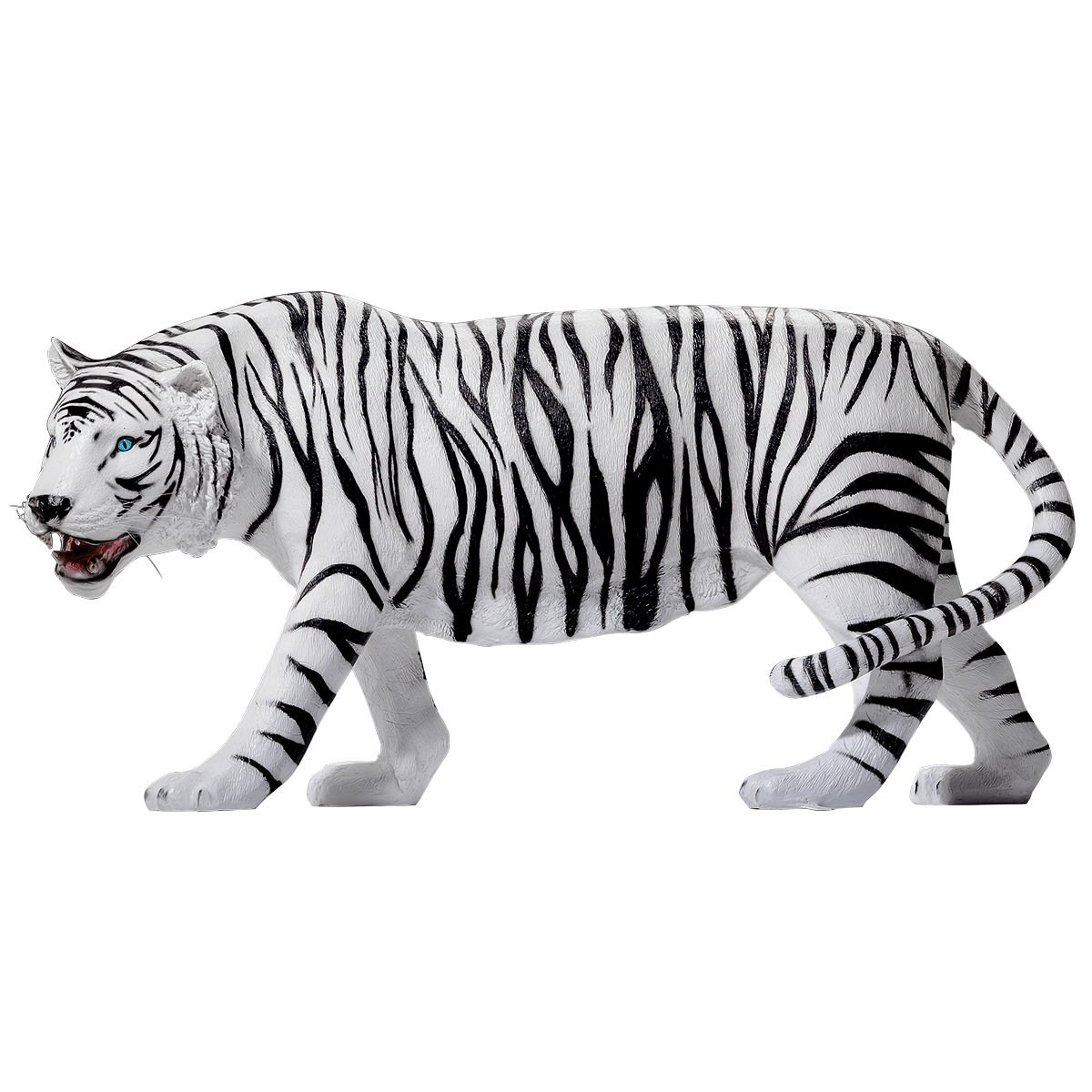 Tiger 170 cm lang, schwarz-weiß - 3 Tiger 170 cm lang, schwarz-weiß - 3