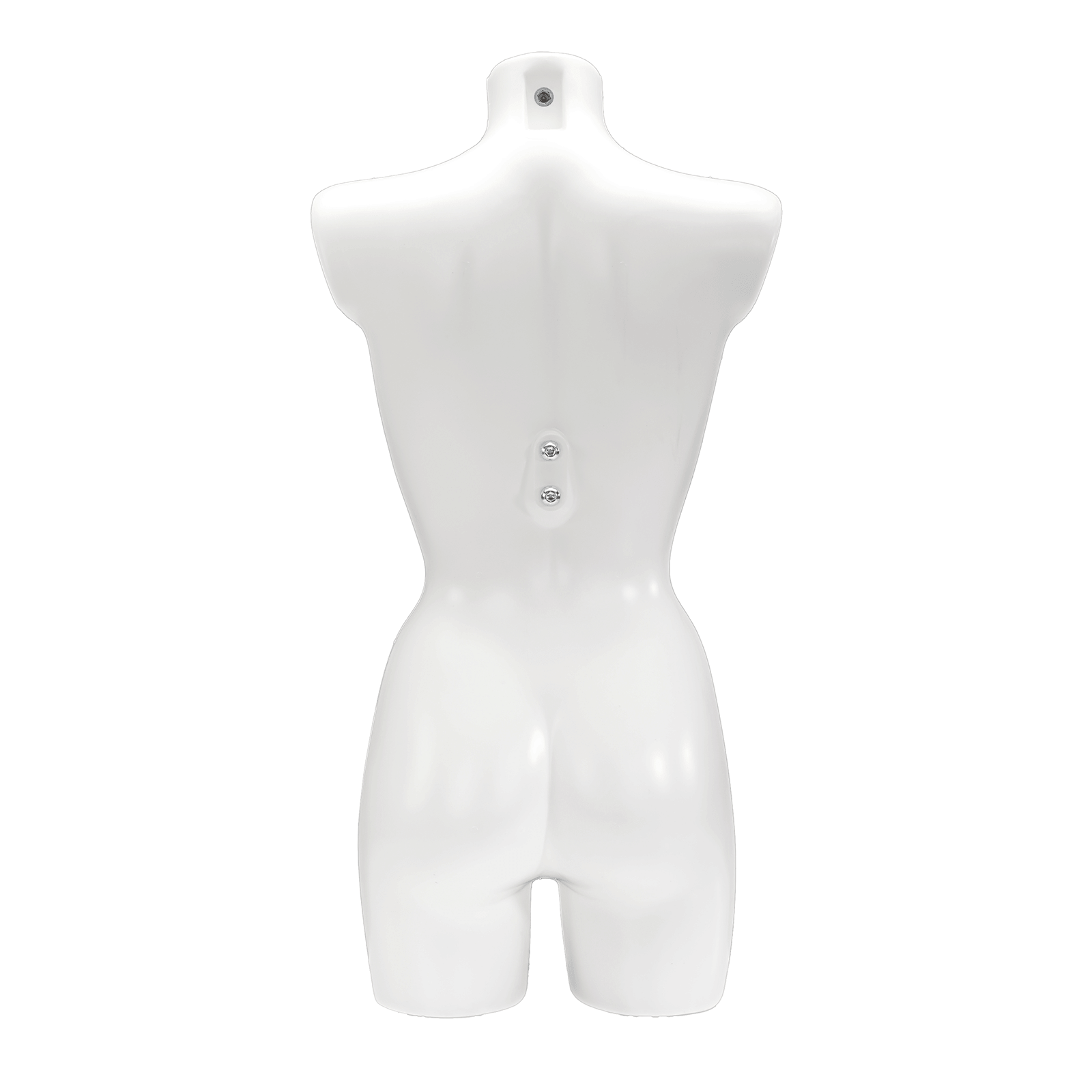 Torso de plástico lacado señora 85 cm, blanco - 8