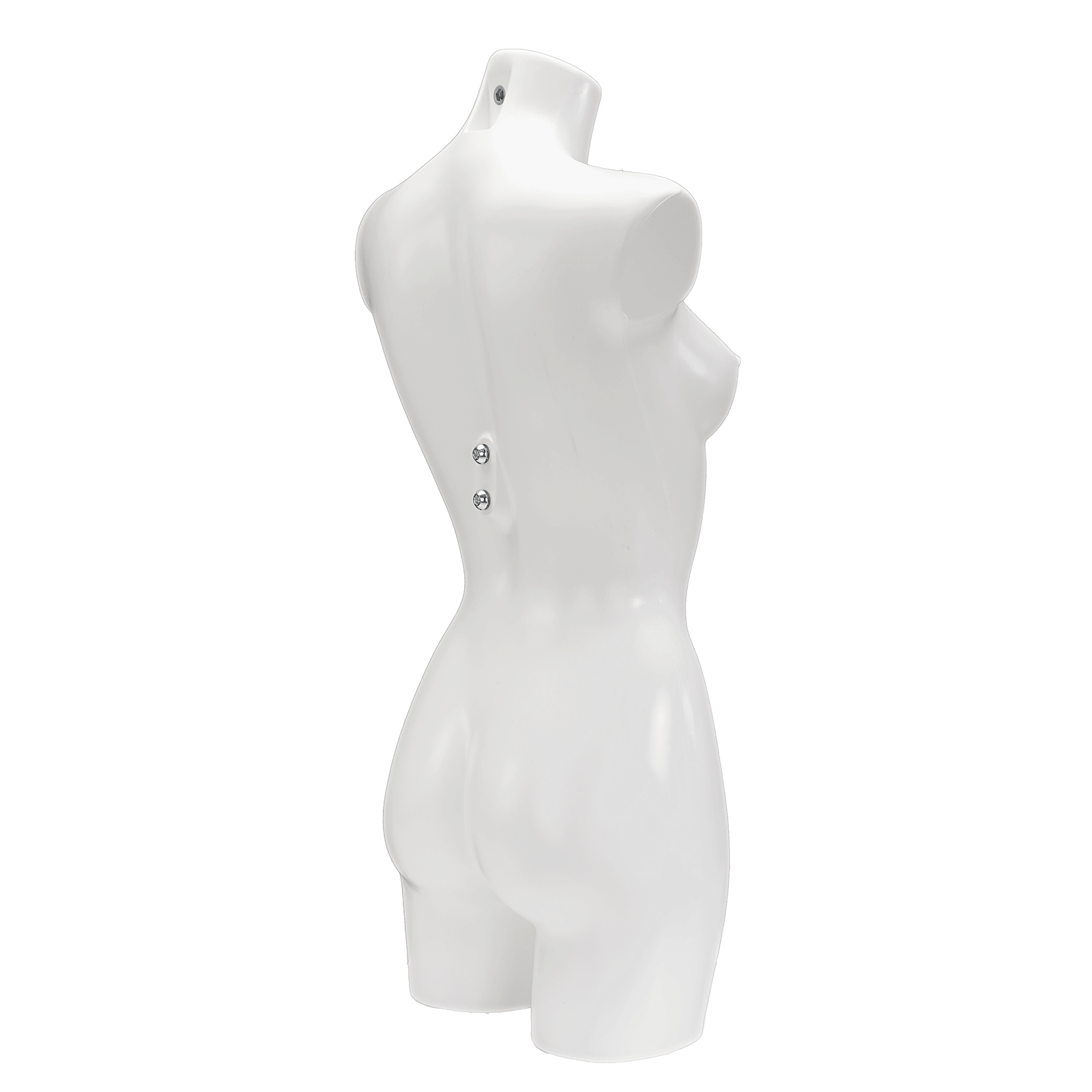Torso de plástico lacado señora 85 cm, blanco - 10