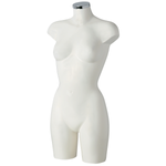 Torse de femme en plastique 85 cm, blanc - 0