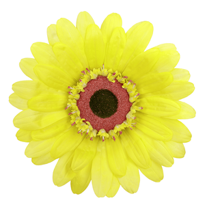 Fleur de gerbera géante artificielle, jaune