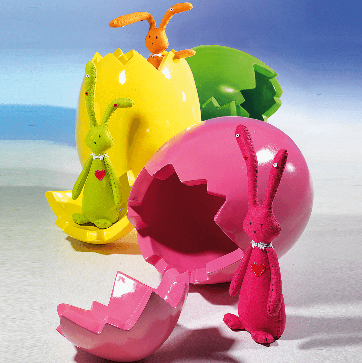 Oeuf de Pâques déco, long. 70 cm - 2