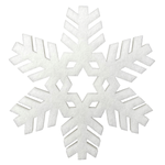 Cotton wool Snowflake, Ø 30 cm - 0