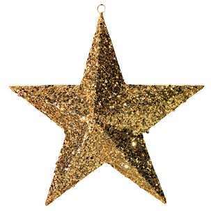 Decorative star, gold, Ø 120 cm