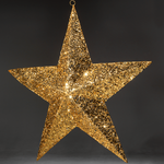 Decorative star, gold, Ø 150 cm - 1