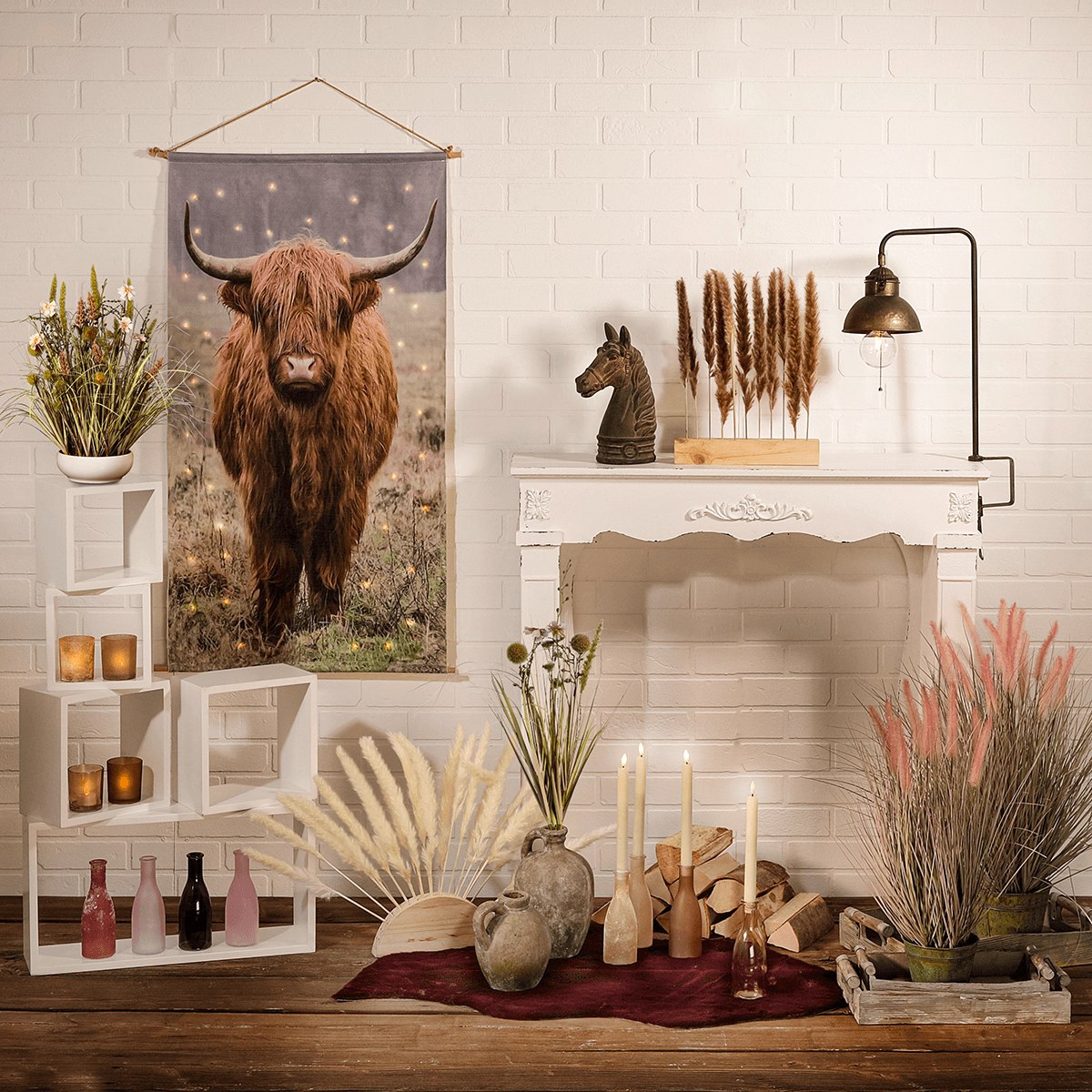 Conjunto de estantes blanco 5 piezas - 4 Conjunto de estantes blanco 5 piezas - 4