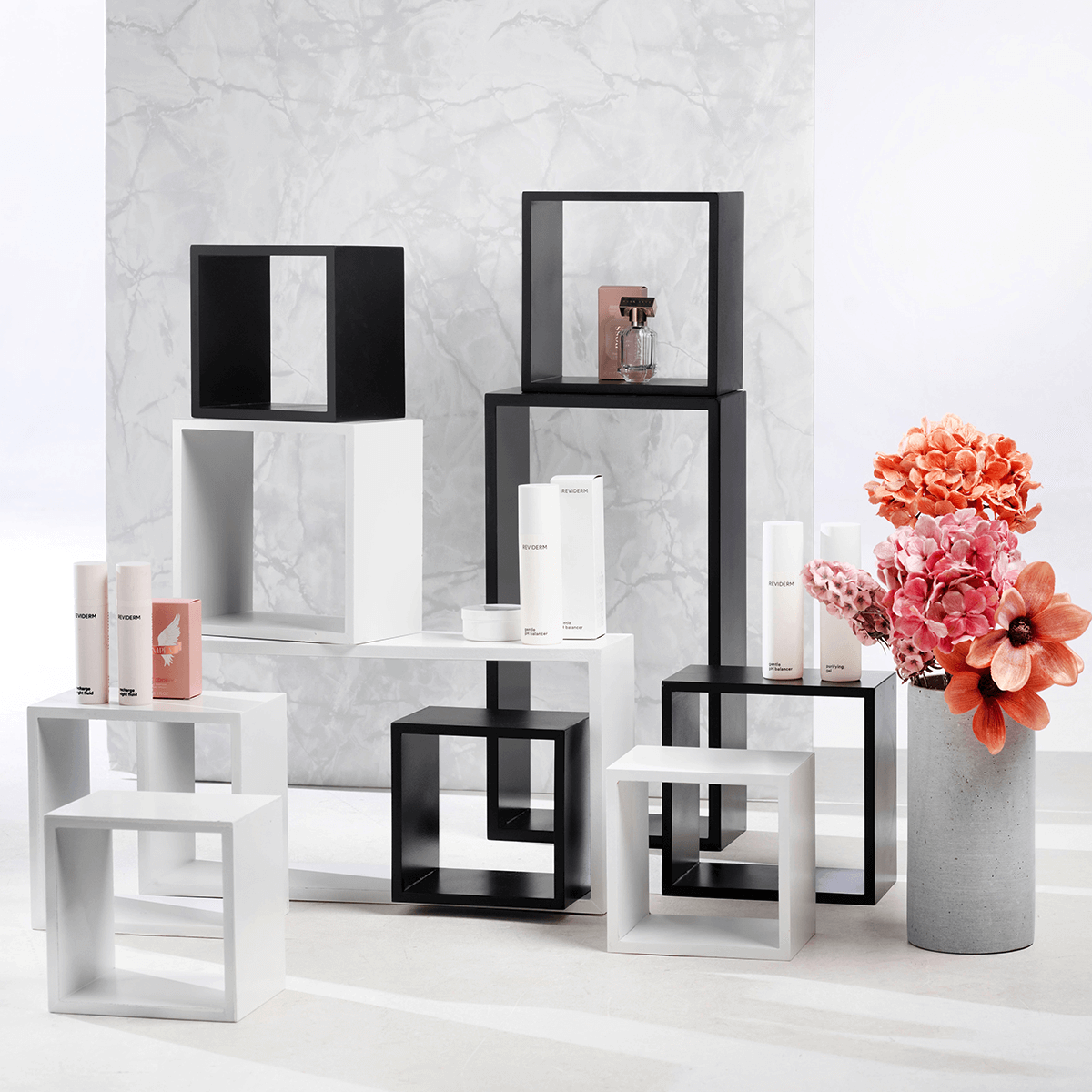 Conjunto de estantes blanco 5 piezas - 3 Conjunto de estantes blanco 5 piezas - 3