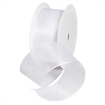 Ruban en crêpe de Chine avec fil de fer blanc larg. 40 mm - 0