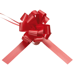 Drawstring ribbon, Ø 10 cm, red