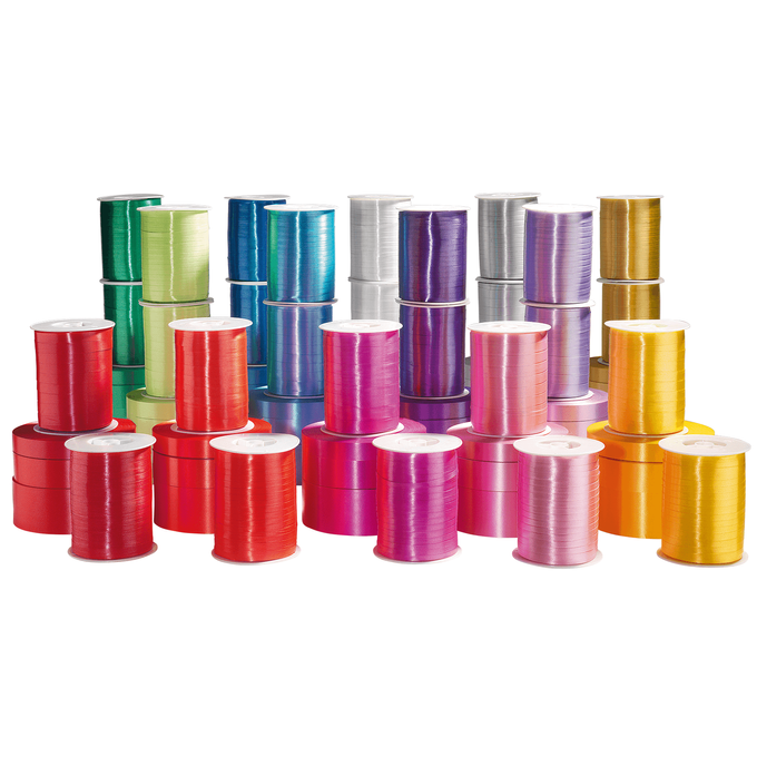 Nastro Poliestere Arricciacapelli Eleganza No. 21 – Rosa, 5 Mm X 457,2 Metri – Impermeabile, Per Decorazioni E Confezioni Regalo