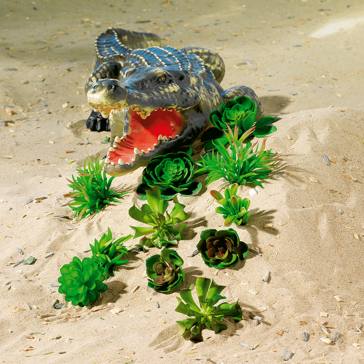 Deko-Krokodil 100 cm  - 4 Deko-Krokodil 100 cm  - 4