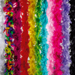 Feather boa, black, 180 cm - 5