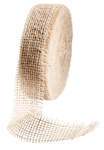 Jute ribbon, natural, width 40 mm - 0