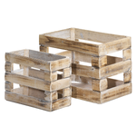 Conjunto de cajas de madera - 0