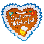 Cardboard heart hanger "Oktoberfest" Ø 30 cm - 0