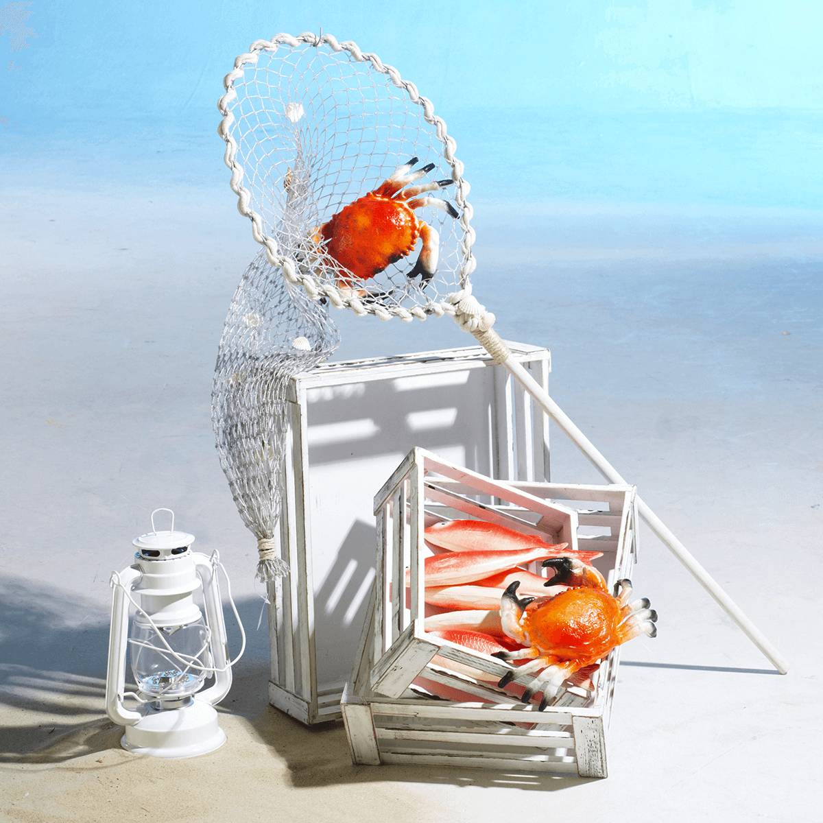 Conjunto de cajas de madera, color blanco - 7 Conjunto de cajas de madera, color blanco - 7