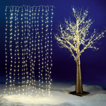 LED wire light curtain for outdoor use, 384 LED, 240 x 160 cm - 3