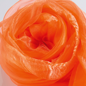 Chiffon fabric, orange,  145 cm