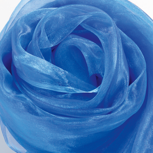 Chiffon fabric, blue, 145 cm