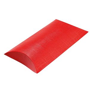 
Pillow box 17 cm long, red, 10 pieces