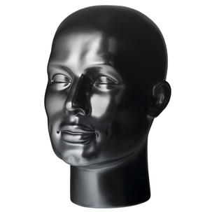 Decorative head, male, black