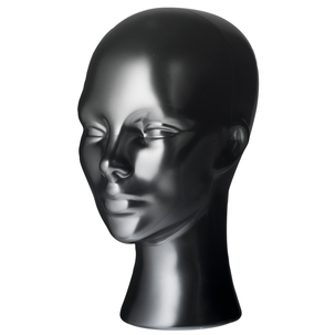 Decorative head, female, black