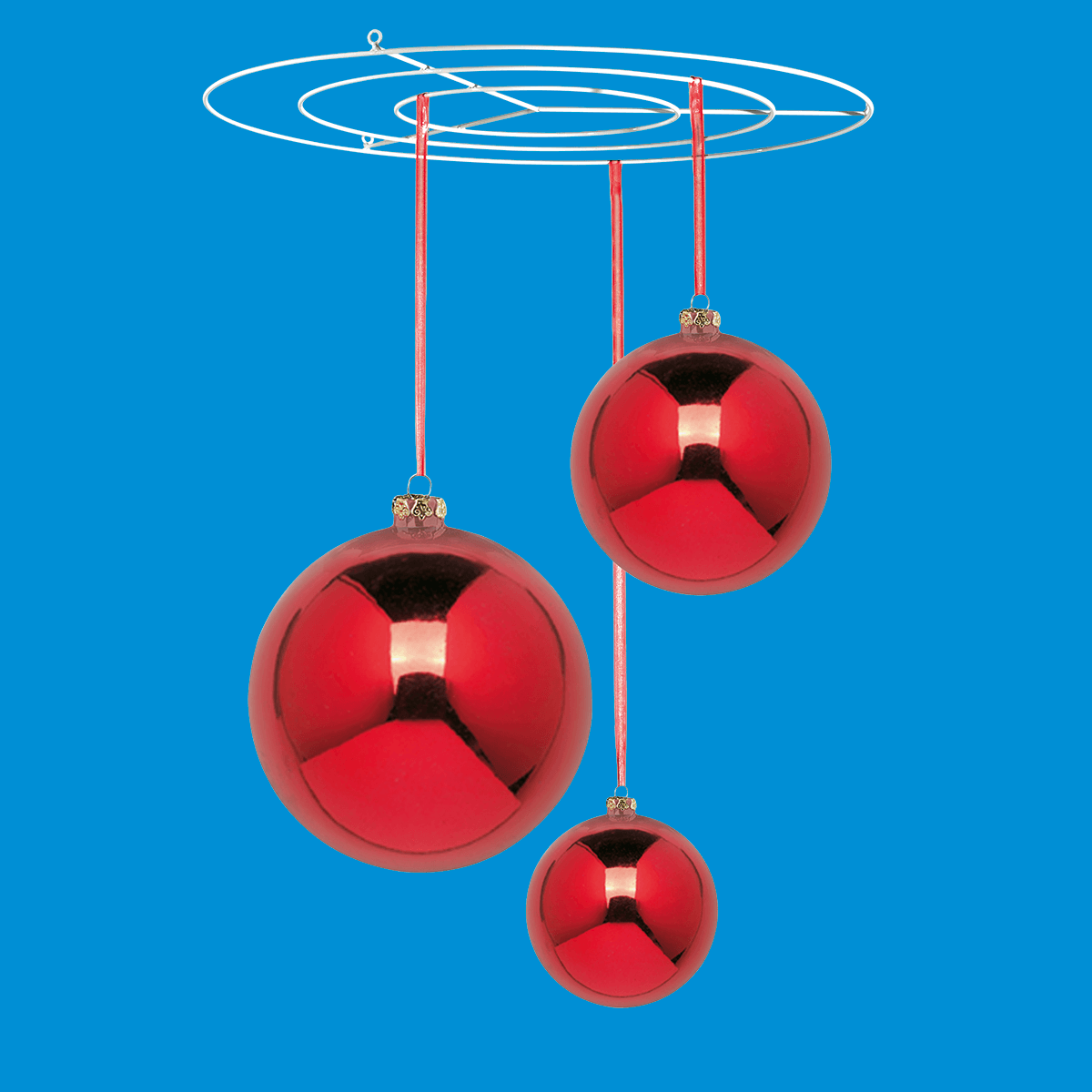 Giant ceiling grill ring white, Ø 200 cm - 4 Giant ceiling grill ring white, Ø 200 cm - 4