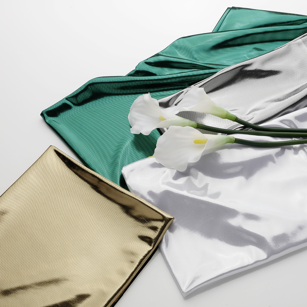 Glossy fabric Foil Jersey gold width 110 cm - 4 Glossy fabric Foil Jersey gold width 110 cm - 4